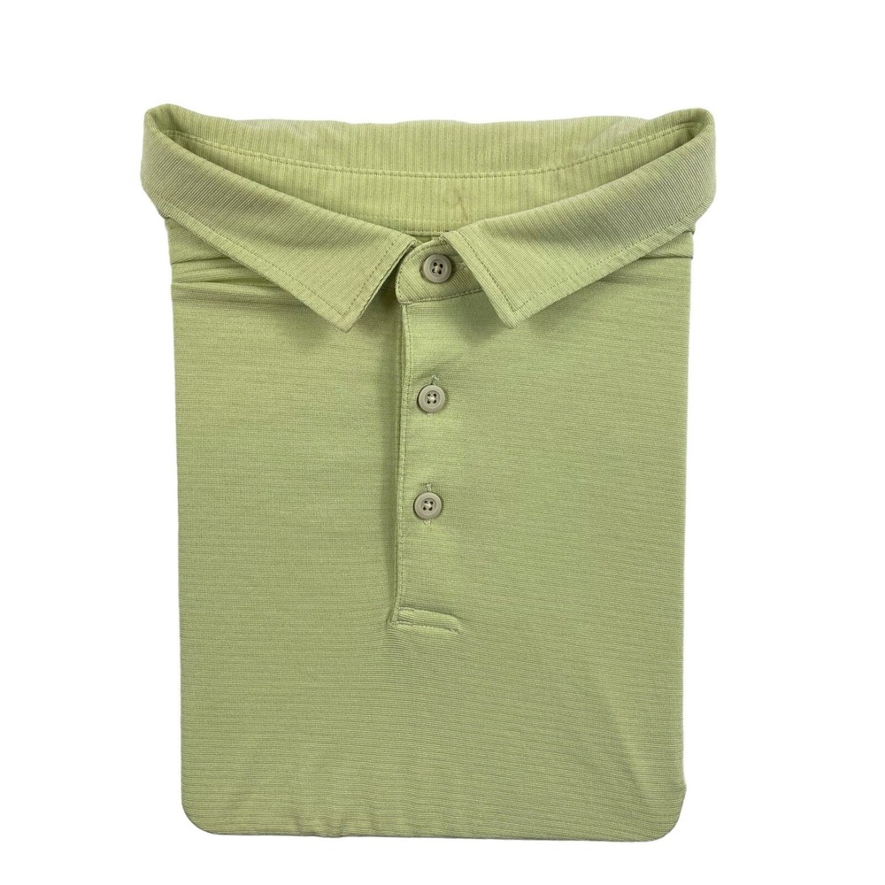 Lululemon Mens Performance Polo Shirt Light Green XL Short Sleeve Athletic Top